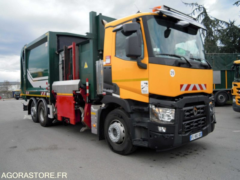 Renault 6x2 C + benne à chargement latéral Maxxum Robopac 23m3 - EXCELLENT ETAT - Garbage truck: picture 1 Renault 6x2 C + benne à chargement latéral Maxxum Robopac 23m3 - EXCELLENT ETAT - Garbage truck: picture 1