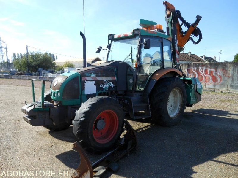 TRACTEUR AGRICOLE RENAULT ERGOS 446 (DD123) + DEBROUSSAILLEUSE 5M (MC123) - Farm tractor: picture 1 TRACTEUR AGRICOLE RENAULT ERGOS 446 (DD123) + DEBROUSSAILLEUSE 5M (MC123) - Farm tractor: picture 1