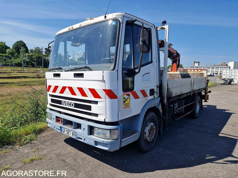 Porteur benne grue Iveco 80E15 - GR587XR - Truck: picture 2 Porteur benne grue Iveco 80E15 - GR587XR - Truck: picture 2