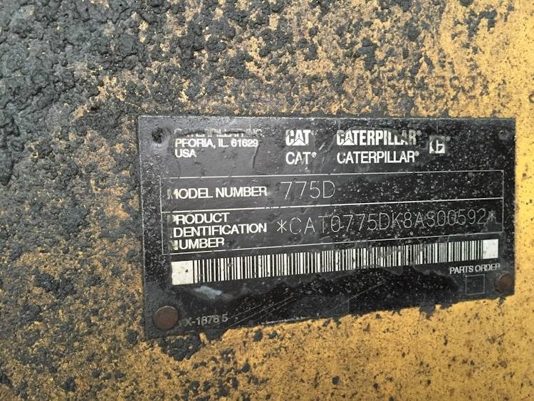 CATPILLAR 775D - Rigid dumper/ Rock truck: picture 4 CATPILLAR 775D - Rigid dumper/ Rock truck: picture 4