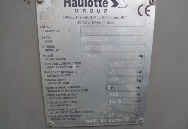 Haulotte HA120 - Articulated boom: picture 3 Haulotte HA120 - Articulated boom: picture 3