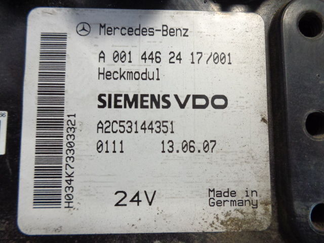 Mercedes-Benz heckmodul control unit A ( WORLDWIDE DELIVERY - ECU for Truck: picture 2 Mercedes-Benz heckmodul control unit A ( WORLDWIDE DELIVERY - ECU for Truck: picture 2