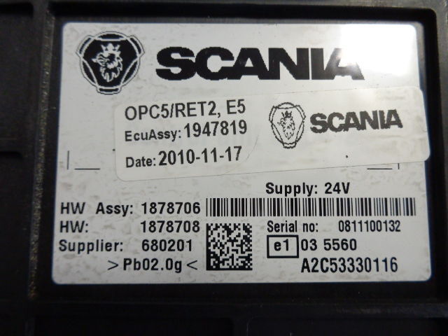 Scania OPC5 RET2 control unit 1947819, 1878706 fully working (WORLDWIDE - ECU for Truck: picture 3 Scania OPC5 RET2 control unit 1947819, 1878706 fully working (WORLDWIDE - ECU for Truck: picture 3