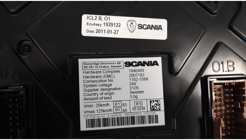 Scania instrument cluster - Dashboard for Truck: picture 4 Scania instrument cluster - Dashboard for Truck: picture 4