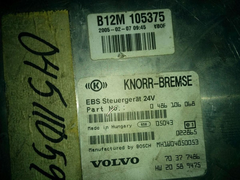Volvo KNOR-BREMSE EBS 0486106063, 0486106028.\\\\ 0486106050 .\\ 063\\ - ECU: picture 5 Volvo KNOR-BREMSE EBS 0486106063, 0486106028.\\\\ 0486106050 .\\ 063\\ - ECU: picture 5