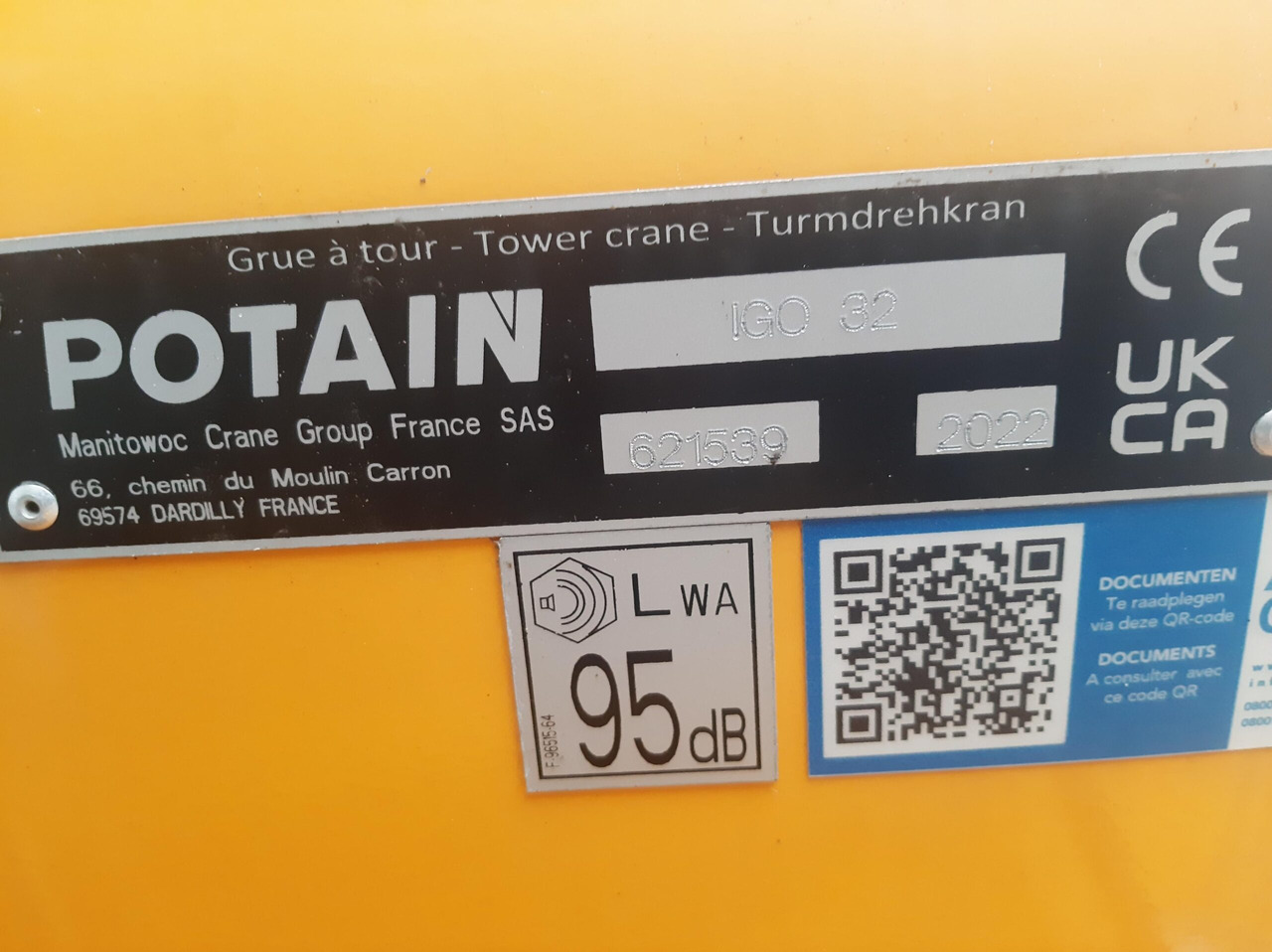 Potain IGO 32 - Self-erecting tower crane: picture 4 Potain IGO 32 - Self-erecting tower crane: picture 4