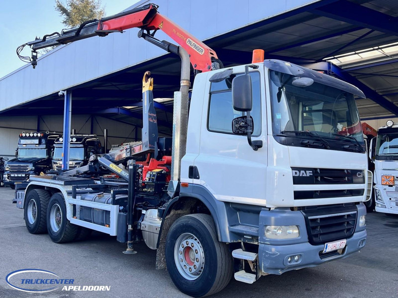 DAF CF 85.410 6x4 Bladgeveerd, Palfinger PK16001, Palift - Hook lift truck, Crane truck: picture 1 DAF CF 85.410 6x4 Bladgeveerd, Palfinger PK16001, Palift - Hook lift truck, Crane truck: picture 1
