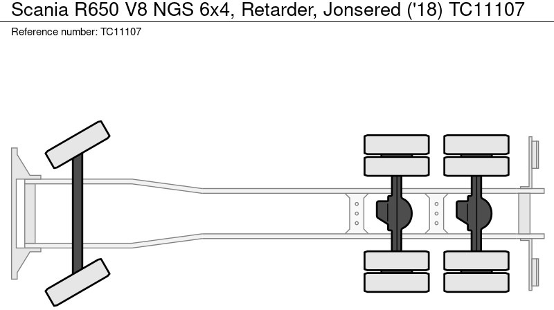 Timber truck, Crane truck Scania R650 V8 NGS 6x4, Retarder, Jonsered ('18): picture 11
