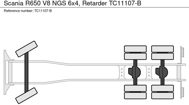 Scania R650 V8 NGS 6x4, Retarder - Cab chassis truck: picture 3 Scania R650 V8 NGS 6x4, Retarder - Cab chassis truck: picture 3