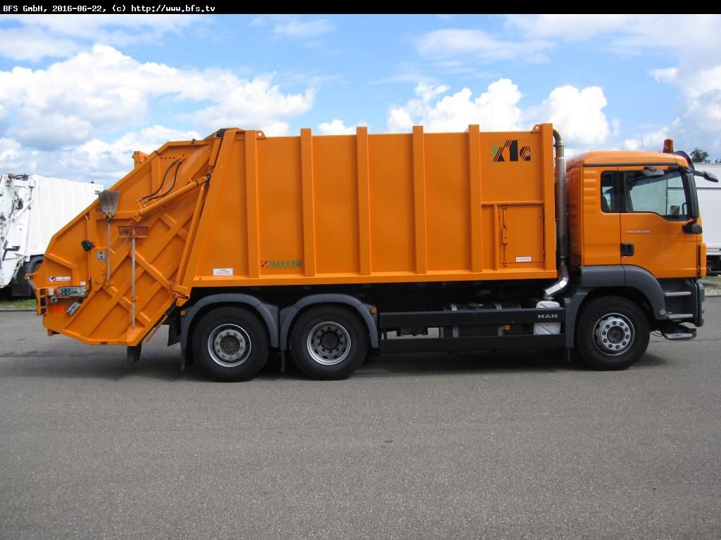 MAN TGS 28.320 6x2-4 BL Sperrmüll Haller M21 x1 C oh - Garbage truck: picture 3 MAN TGS 28.320 6x2-4 BL Sperrmüll Haller M21 x1 C oh - Garbage truck: picture 3