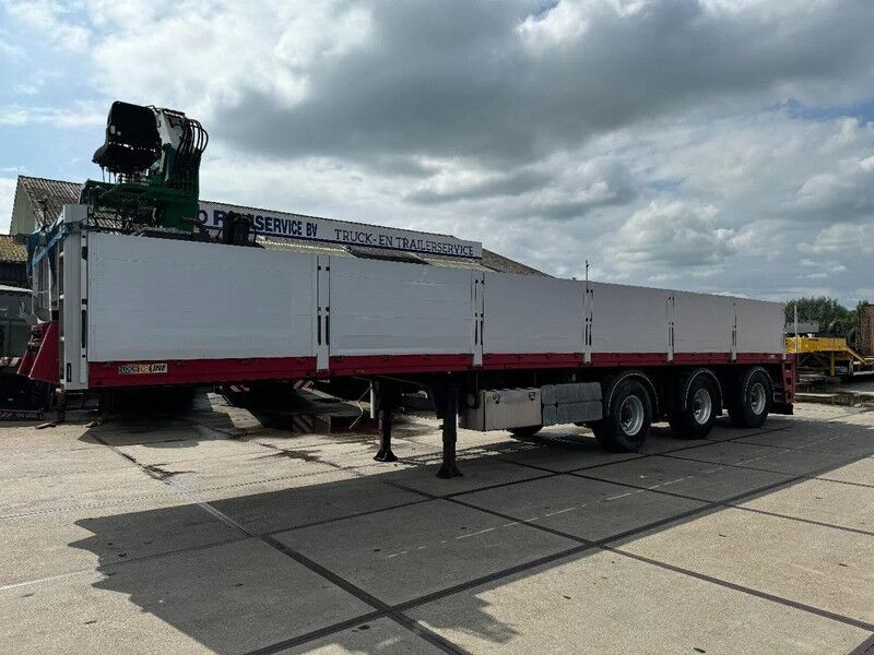 Floor FLO 18 30 S2 KENNIS CRANE 3X STEERING AXLE - Dropside/ Flatbed semi-trailer: picture 3 Floor FLO 18 30 S2 KENNIS CRANE 3X STEERING AXLE - Dropside/ Flatbed semi-trailer: picture 3