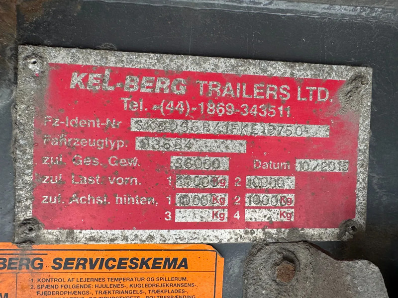Dropside/ Flatbed trailer KEL-BERG D36B4: picture 8