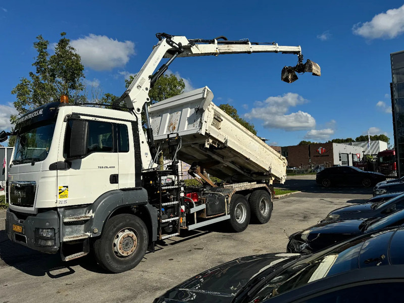 MAN TGS 26.400 6X4 HIAB 166D + REMOTE CONTROL + 2 WAYS KIPPER TÜV TILL 07-2025 - Tipper, Crane truck: picture 1 MAN TGS 26.400 6X4 HIAB 166D + REMOTE CONTROL + 2 WAYS KIPPER TÜV TILL 07-2025 - Tipper, Crane truck: picture 1