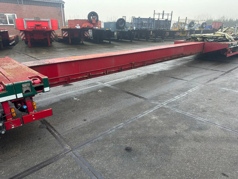 Low loader semi-trailer MEUSBURGER 4 axel steering, Double extendable up to 28 meters, extendable up to 3.2 meters, radio controlled, sliding roof: picture 9