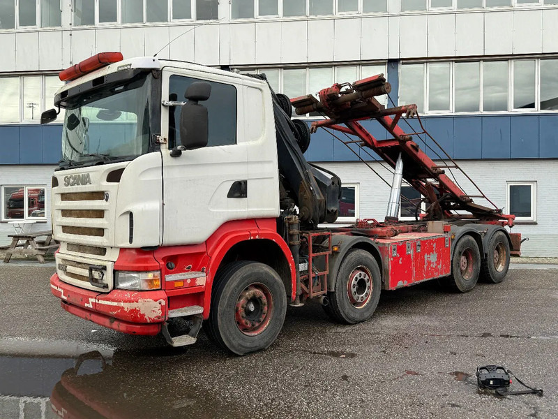 Scania R500 V8 8X4 + HIAB 220-5 + REMOTE + CABLELIFT - FULL STEEL SUSP. MANUAL GEAR. BIG AXLES - Crane truck: picture 4 Scania R500 V8 8X4 + HIAB 220-5 + REMOTE + CABLELIFT - FULL STEEL SUSP. MANUAL GEAR. BIG AXLES - Crane truck: picture 4
