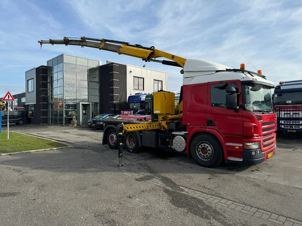 Scania P380 6X2 HIAB 288 + REMOTE CONTROL + PLATEAU - Tractor unit: picture 1 Scania P380 6X2 HIAB 288 + REMOTE CONTROL + PLATEAU - Tractor unit: picture 1