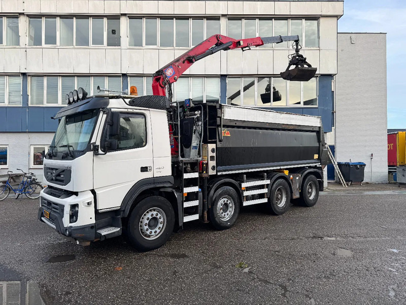 Volvo FMX 420 8X4 HMF 1643Z2 + REMOTE CONTROL + HYVA KIPPER - Tipper, Crane truck: picture 5 Volvo FMX 420 8X4 HMF 1643Z2 + REMOTE CONTROL + HYVA KIPPER - Tipper, Crane truck: picture 5