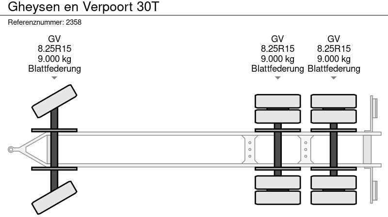 Low loader trailer Gheysen en Verpoort 30T: picture 19