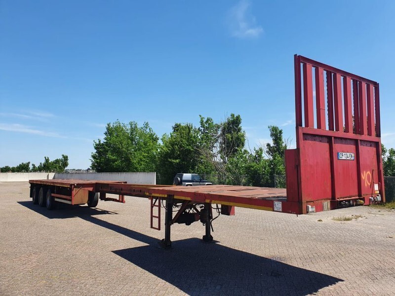 Dropside/ Flatbed semi-trailer Nooteboom OVB-42 VV Extendable 20M Steering platform: picture 6