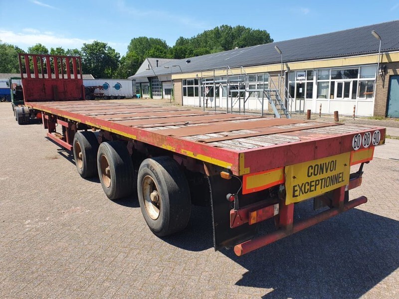 Dropside/ Flatbed semi-trailer Nooteboom OVB-42 VV Extendable 20M Steering platform: picture 11