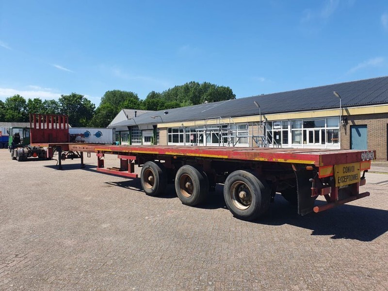 Dropside/ Flatbed semi-trailer Nooteboom OVB-42 VV Extendable 20M Steering platform: picture 12