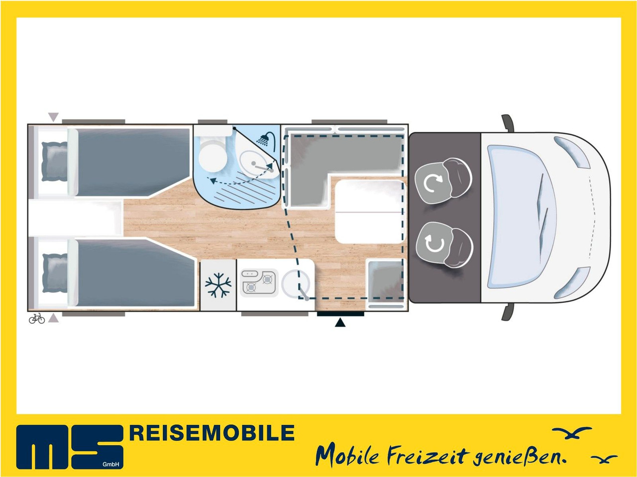 Chausson 627 GA TITANIUM / 170PS / EINZELBETTEN & HUBBETT - Semi-integrated motorhome: picture 2 Chausson 627 GA TITANIUM / 170PS / EINZELBETTEN & HUBBETT - Semi-integrated motorhome: picture 2