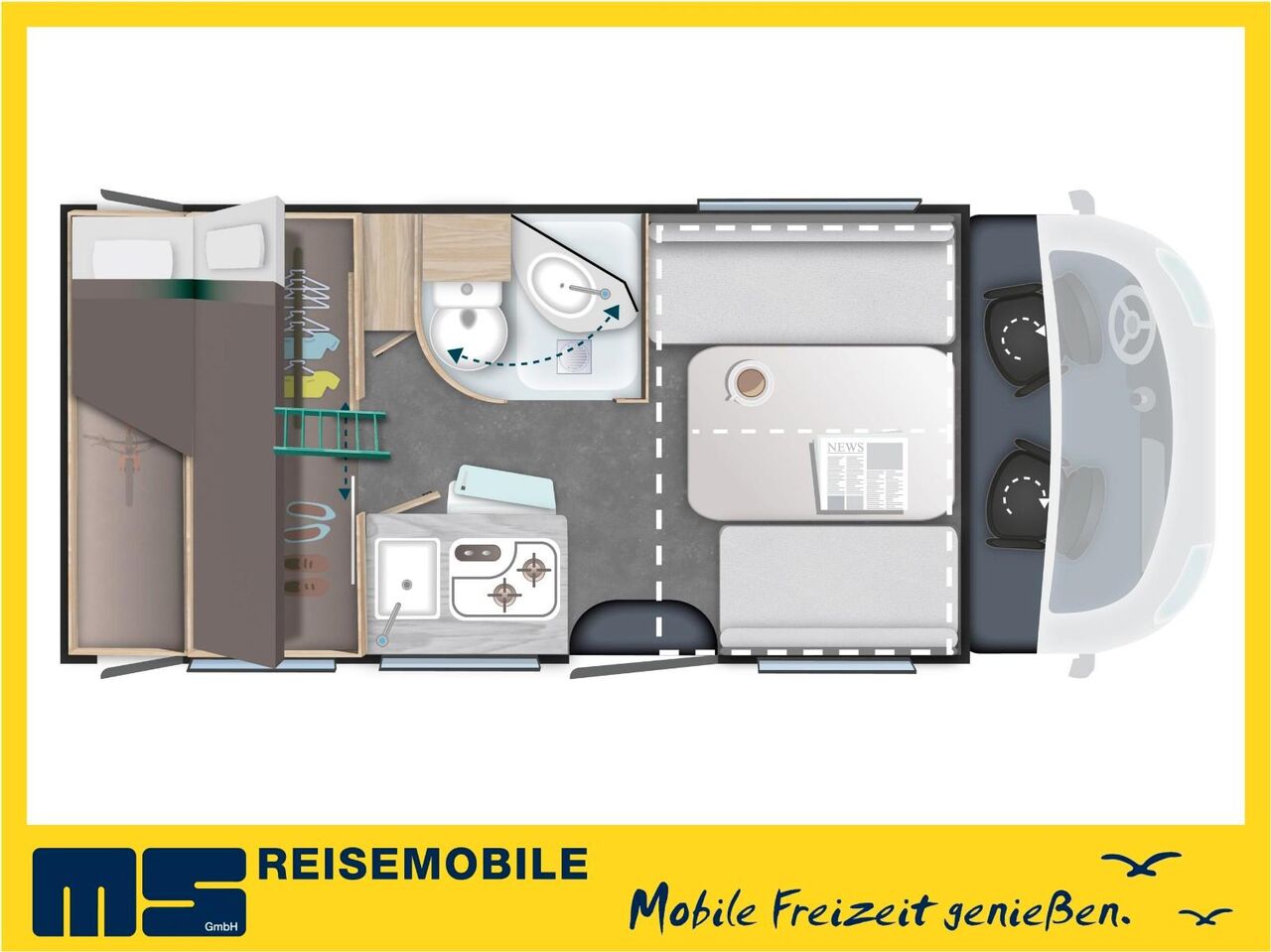 Chausson S 614 SPORT LINE / -2026- / HECKBETT & HUBBETT - Semi-integrated motorhome: picture 3 Chausson S 614 SPORT LINE / -2026- / HECKBETT & HUBBETT - Semi-integrated motorhome: picture 3