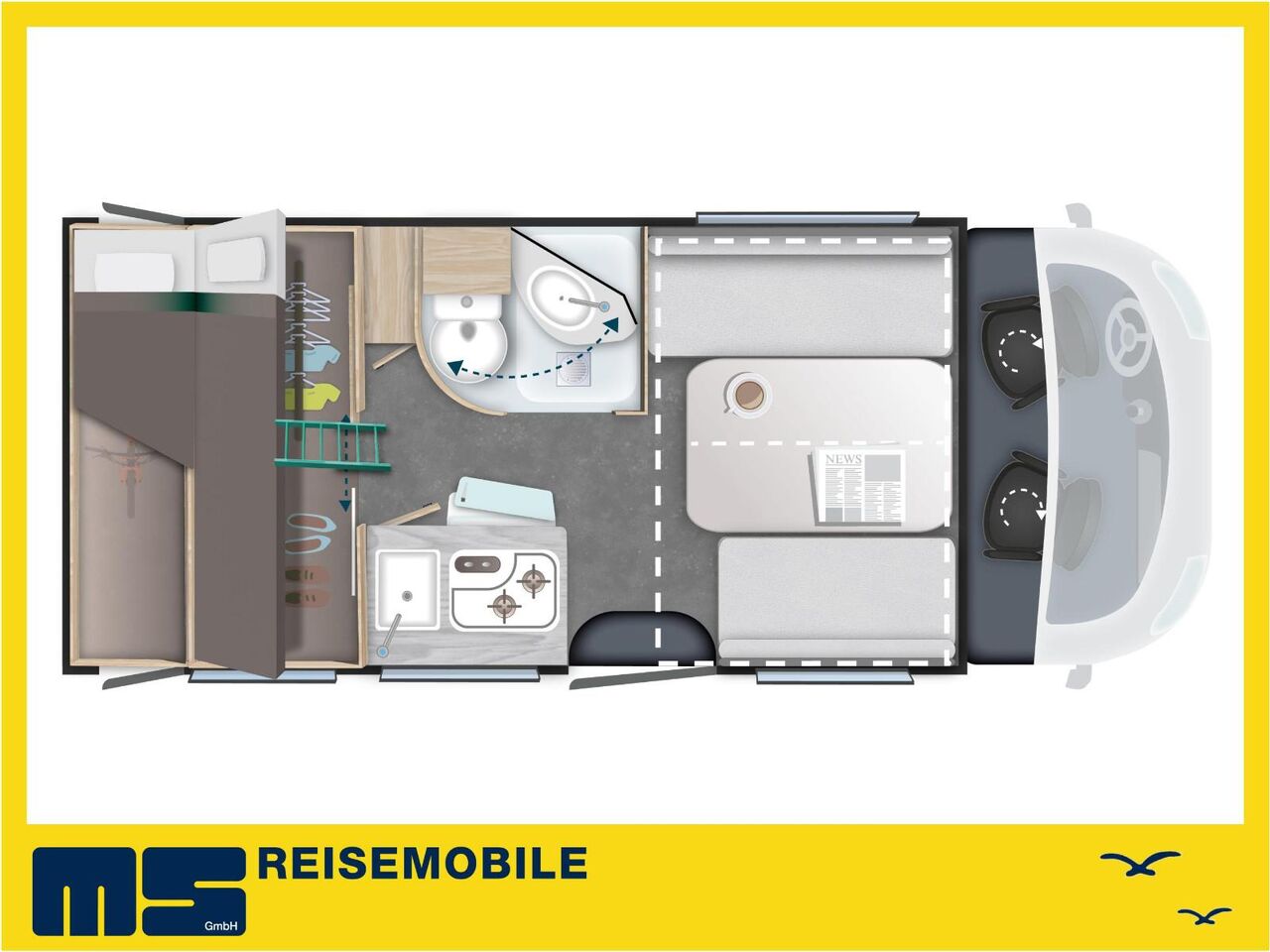 Chausson S 614 SPORT LINE / -2026- / HECKBETT & HUBBETT - Semi-integrated motorhome: picture 2 Chausson S 614 SPORT LINE / -2026- / HECKBETT & HUBBETT - Semi-integrated motorhome: picture 2