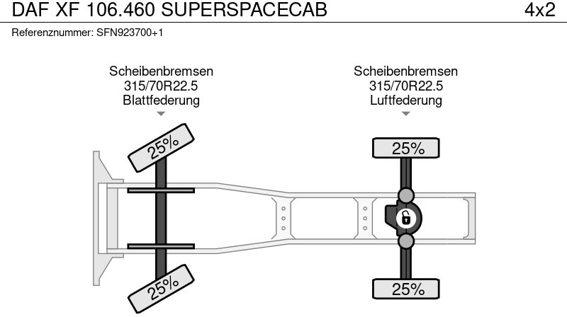 Tractor unit DAF XF 106.460 SUPERSPACECAB: picture 15 Tractor unit DAF XF 106.460 SUPERSPACECAB: picture 15