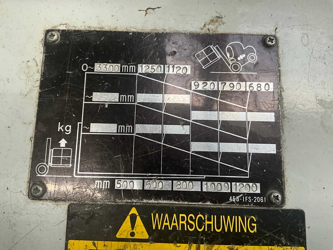 Forklift 1991 KOMATSU FB13M-2 FORKLIFT: picture 12