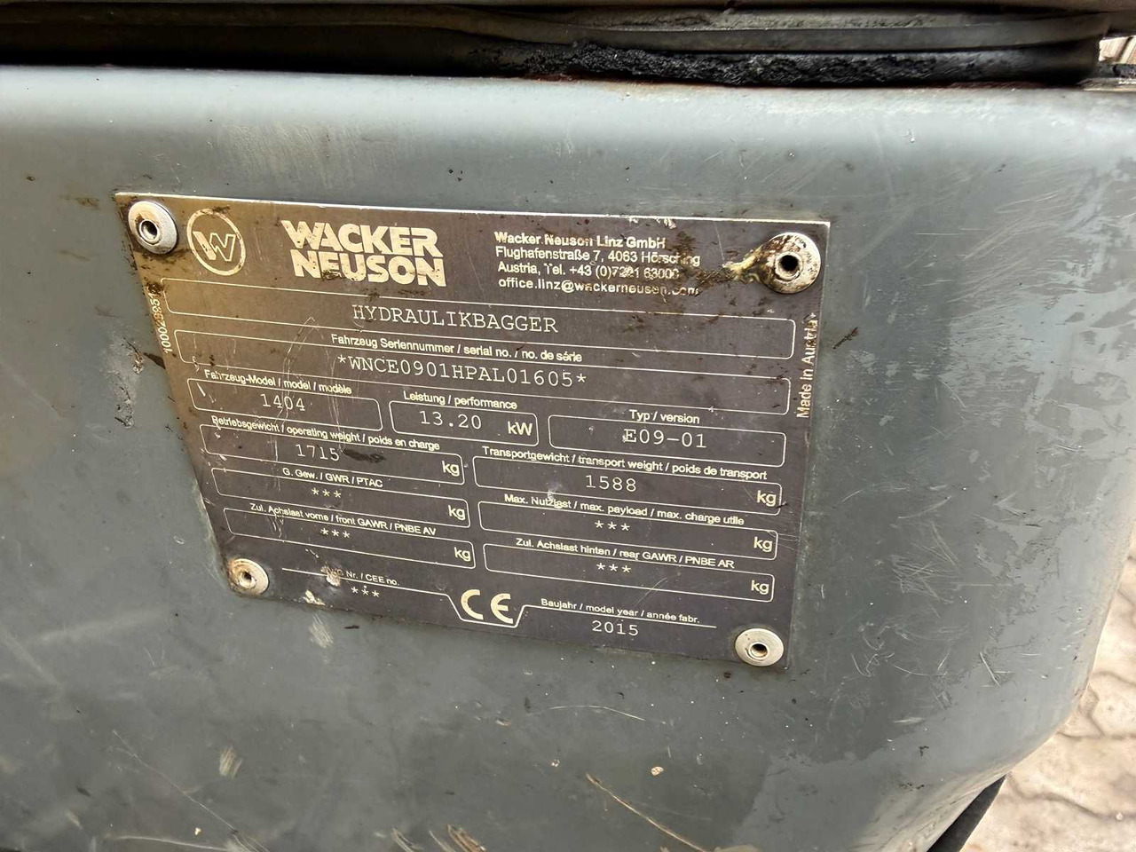 Mini excavator WACKER NEUSON - 1404 - 2015 - MINI EXCAVATORS: picture 40