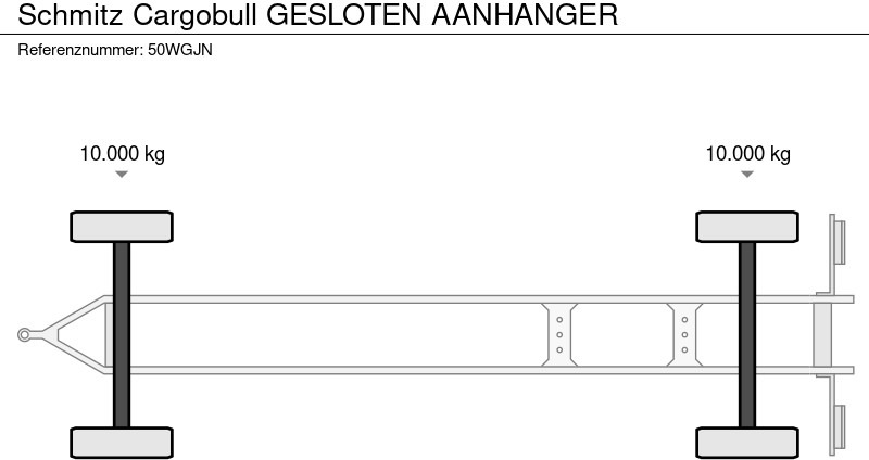 Closed box trailer Schmitz Cargobull GESLOTEN AANHANGER: picture 17