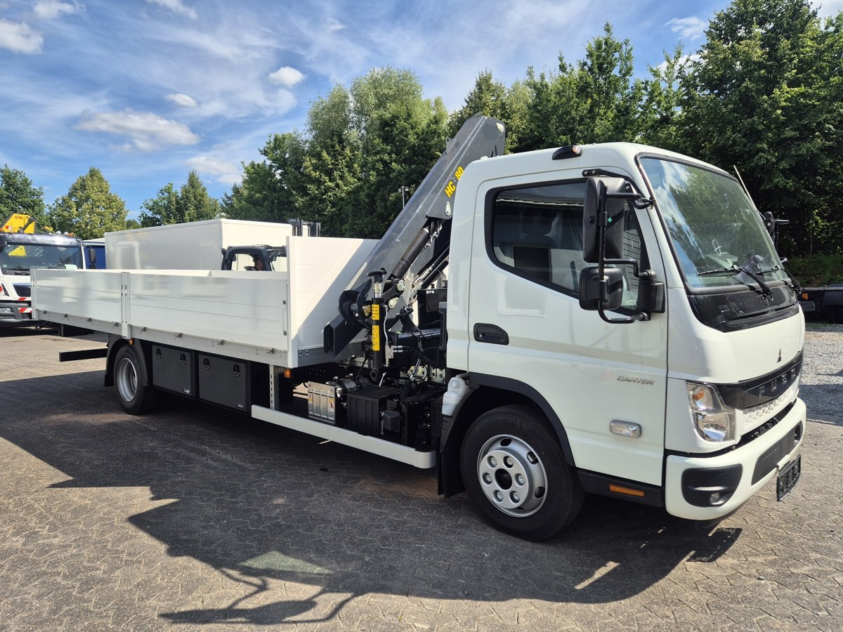 FUSO FUSO 9C18 Canter Alu Pritsche 5.5m Kran 3x hydr. - Flatbed van: picture 1 FUSO FUSO 9C18 Canter Alu Pritsche 5.5m Kran 3x hydr. - Flatbed van: picture 1