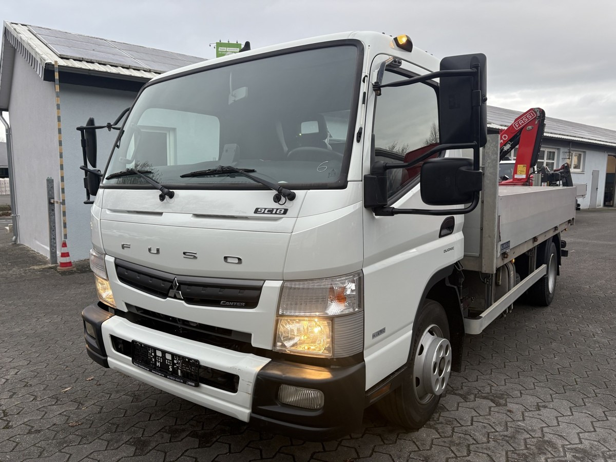 FUSO FUSO 9C18 Canter Pritsche 3.8m Kran 2x hydr. - Flatbed van: picture 2 FUSO FUSO 9C18 Canter Pritsche 3.8m Kran 2x hydr. - Flatbed van: picture 2