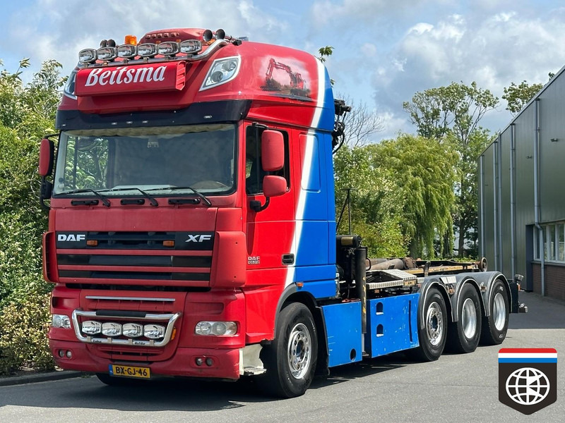DAF FAK XF105 510 * MANUAL 16x ZF ** PALLFINGER PK20002 ** PALIFT HOOK 25t ** 8X2/4 - Crane truck: picture 1 DAF FAK XF105 510 * MANUAL 16x ZF ** PALLFINGER PK20002 ** PALIFT HOOK 25t ** 8X2/4 - Crane truck: picture 1