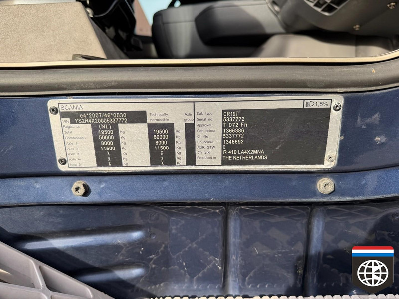 Tractor unit Scania R410 NIGHT A/C / 2X TANK / RETARDER / TUV: 06-26: picture 20