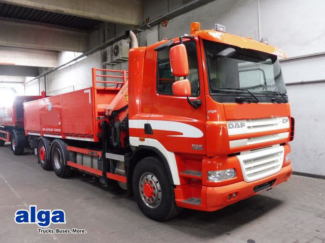 DAF CF 85.460 6x2, Kran Palfinger PK 18002 EH, Funk - Dropside/ Flatbed truck, Crane truck: picture 1 DAF CF 85.460 6x2, Kran Palfinger PK 18002 EH, Funk - Dropside/ Flatbed truck, Crane truck: picture 1