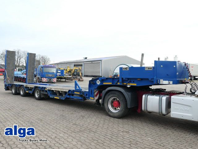 Langendorf SATUE 30/31, Radmulden, Hydr. Rampen, Gelenkt - Low loader semi-trailer: picture 1 Langendorf SATUE 30/31, Radmulden, Hydr. Rampen, Gelenkt - Low loader semi-trailer: picture 1