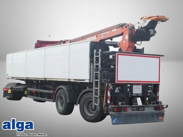 Langendorf SSH 20/25, Kalksandstein, Kran Atlas AK330.2V - Dropside/ Flatbed semi-trailer: picture 1 Langendorf SSH 20/25, Kalksandstein, Kran Atlas AK330.2V - Dropside/ Flatbed semi-trailer: picture 1