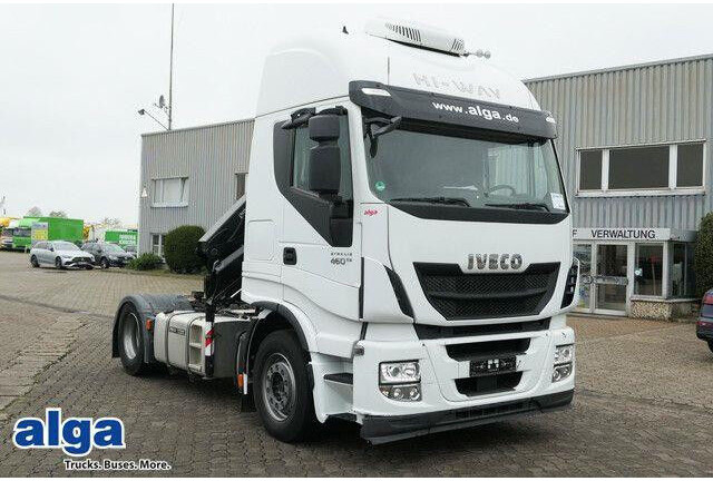 Iveco 460 Stralis 4x2, Kran HMF 1320K3, Hydr., Klima - Tractor unit: picture 2 Iveco 460 Stralis 4x2, Kran HMF 1320K3, Hydr., Klima - Tractor unit: picture 2