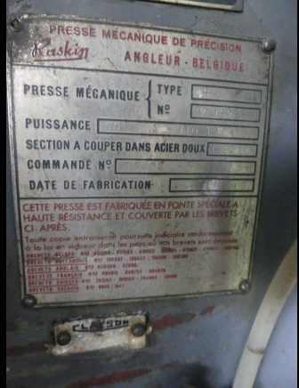Metalworking machinery Presse excentrique Raskin R4: picture 12
