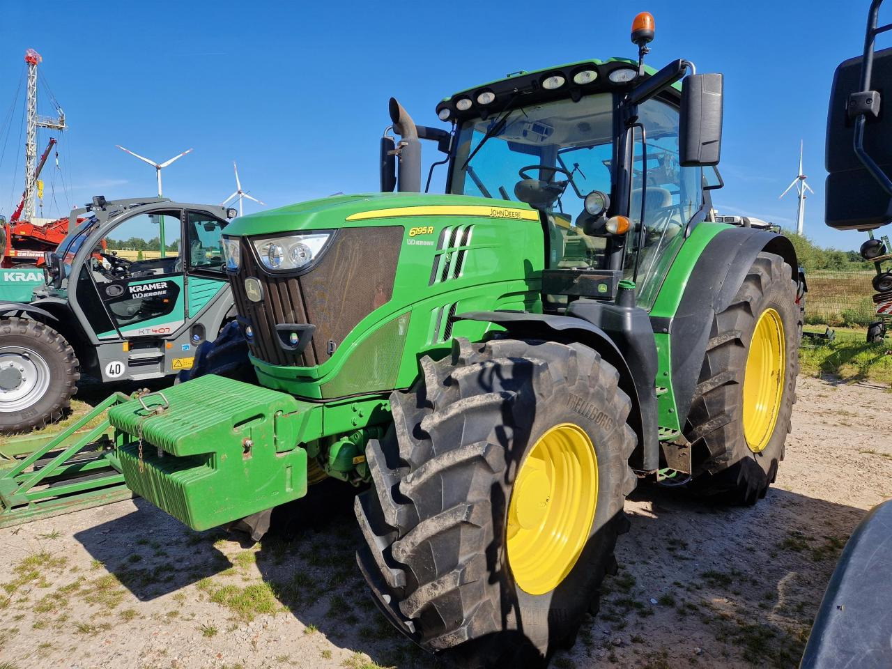 John Deere 6195R - Farm tractor: picture 1 John Deere 6195R - Farm tractor: picture 1