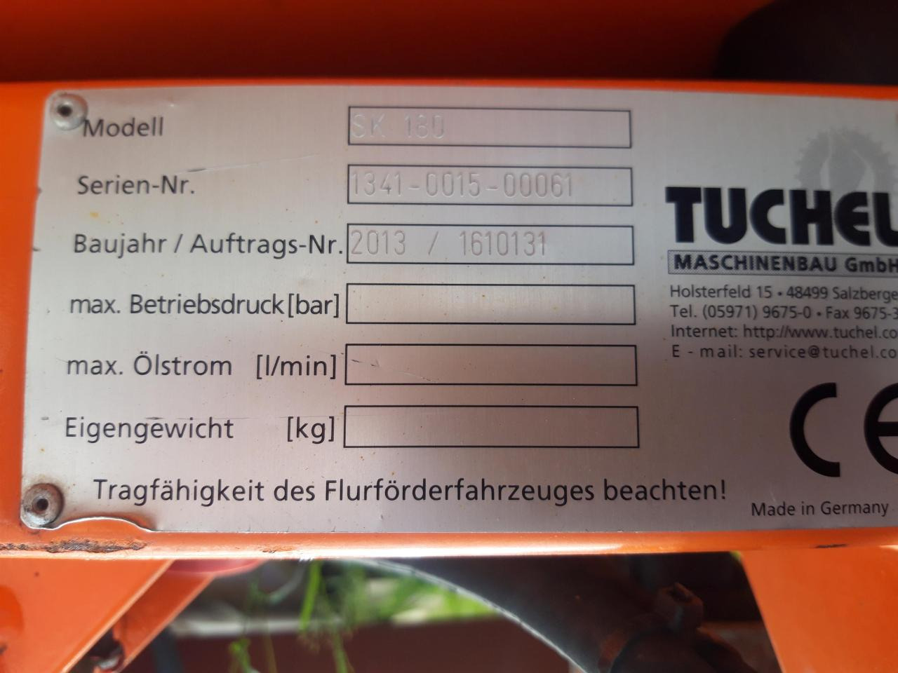 Tuchel SK 180 - Snow plough: picture 2 Tuchel SK 180 - Snow plough: picture 2
