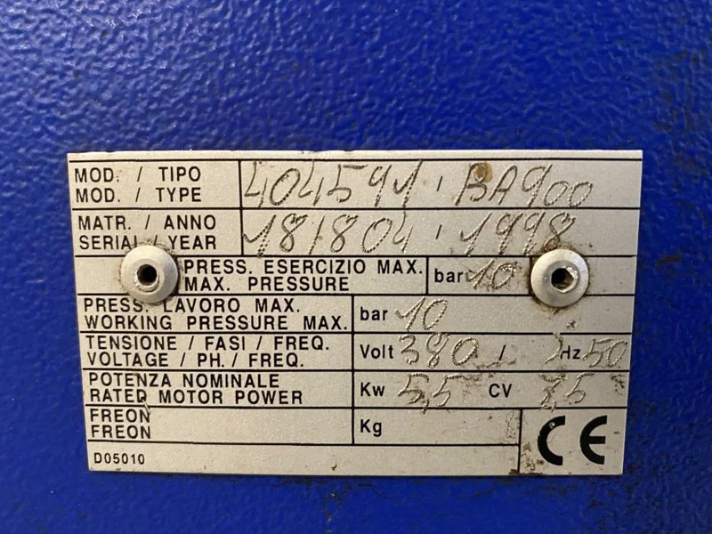 Airpress BA 900 5.5 kW 10 Bar 822 L / min Elektrische Zuigercompressor - Air compressor: picture 3 Airpress BA 900 5.5 kW 10 Bar 822 L / min Elektrische Zuigercompressor - Air compressor: picture 3