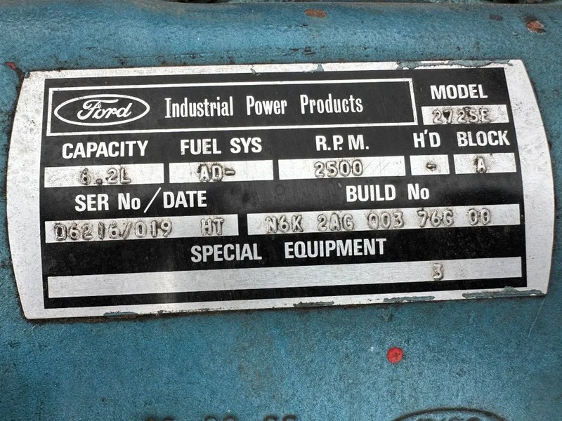 Ford 2725E SPP 230 m3 / h 9 Bar Diesel Waterpomp 207 hours ! - Water pump: picture 5 Ford 2725E SPP 230 m3 / h 9 Bar Diesel Waterpomp 207 hours ! - Water pump: picture 5