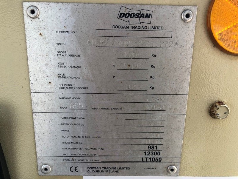 Ingersoll Rand Kubota LT6K 9 meter light tower generator - Lighting tower: picture 3 Ingersoll Rand Kubota LT6K 9 meter light tower generator - Lighting tower: picture 3