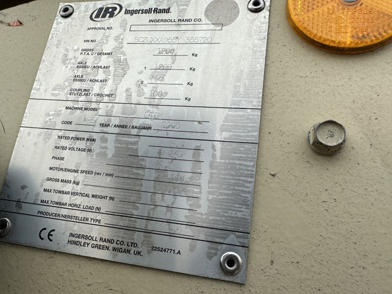 Ingersoll Rand LT6K Kubota 6 kVA Mobiele Lichtmast Aggregaat Light Tower - Lighting tower: picture 4 Ingersoll Rand LT6K Kubota 6 kVA Mobiele Lichtmast Aggregaat Light Tower - Lighting tower: picture 4
