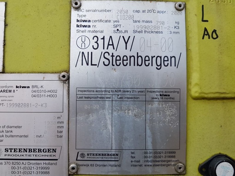 Kiwa IBC Steenbergen 2000 liter Kiwa IBC Dieseltank met handpomp - Storage tank: picture 4 Kiwa IBC Steenbergen 2000 liter Kiwa IBC Dieseltank met handpomp - Storage tank: picture 4