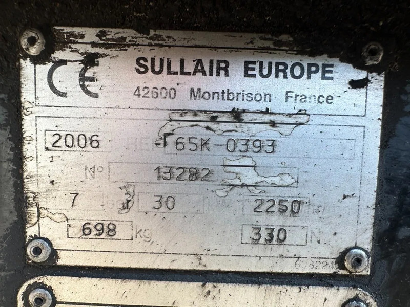 Air compressor Kubota V2203 Sullair K65 Mobiele Diesel Compressor 3.7 m3 / min 30 kW 7 Bar: picture 11