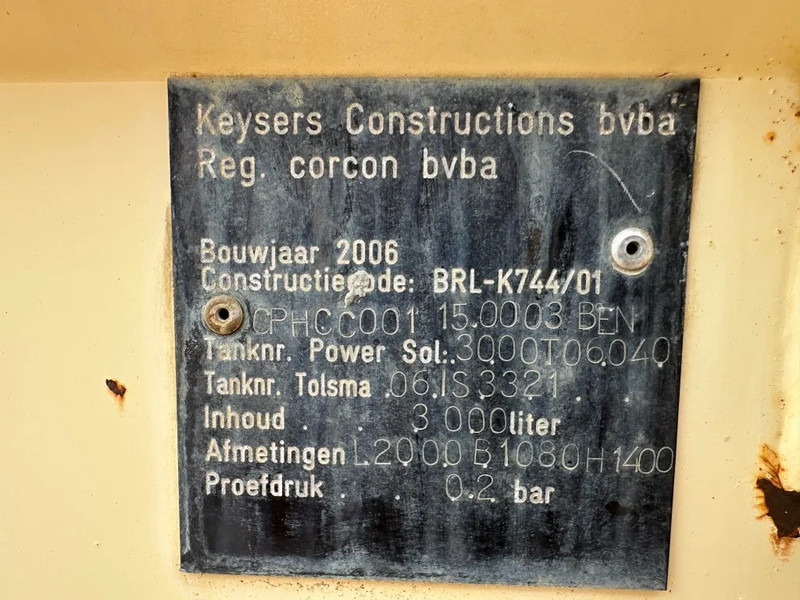 Storage tank Tolsma Kiwa IBC 3000 liter Dieseltank Milieutank: picture 8